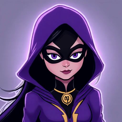 Comic Book Raven Raven in comic book style
